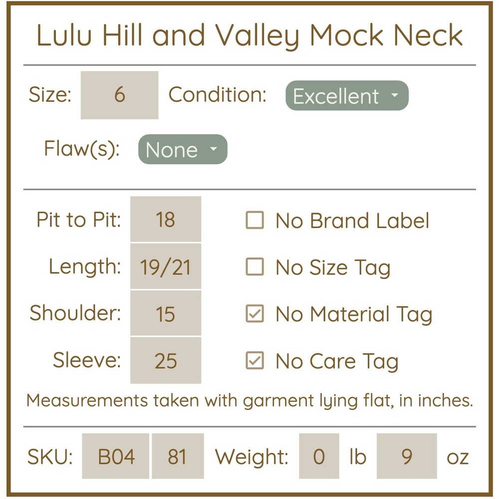 Lululemon Womens Hill and Valley Mock Neck Pullover Sweatshirt Top Size 6 Gray - Picture 9 of 9